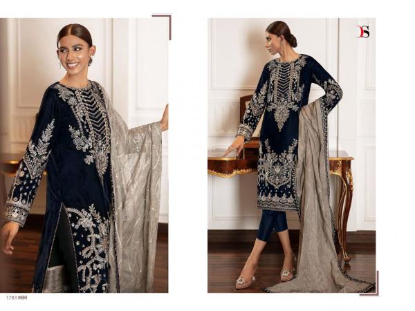  Deepsy Baroque Velvet Collection Embroidery Pakistani Salwar Suits